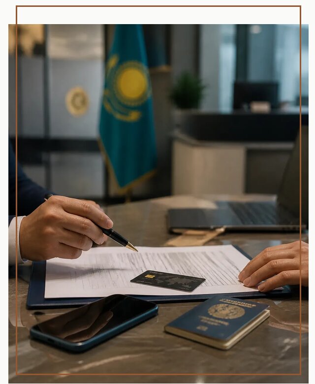 Открытие счета и банковской карты в Казахстане в Павловском Посаде